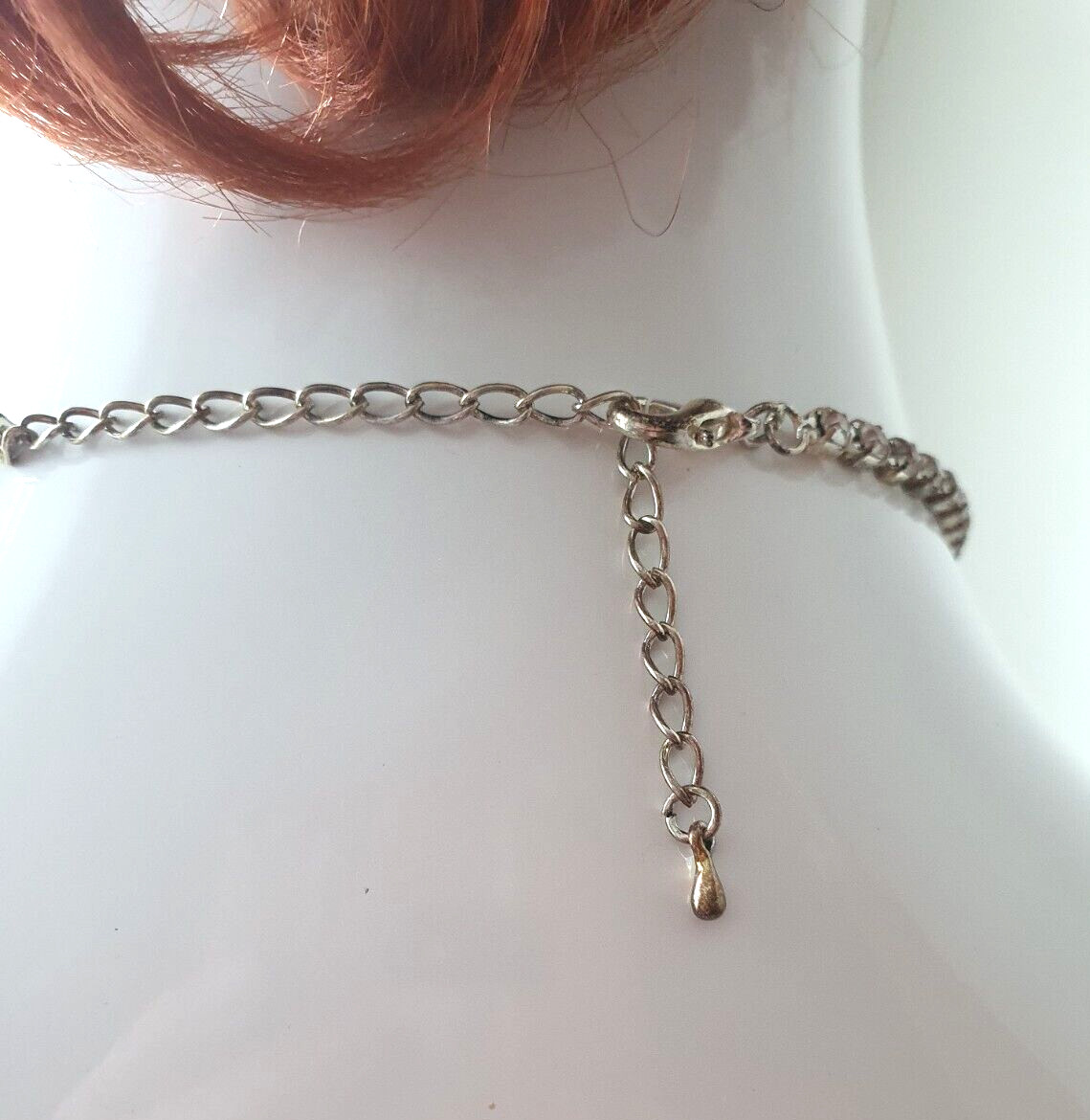 Sparkly Purple Clear Rhinestone Silver Tone Crossover Tassel Y-Drop Necklace