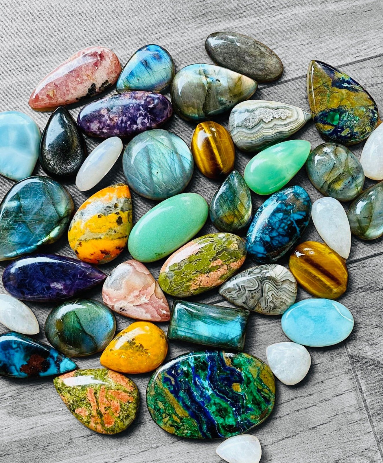 AA++ Natural Mix Gemstone Cabochon Loose Gemstone Wholesale Lot