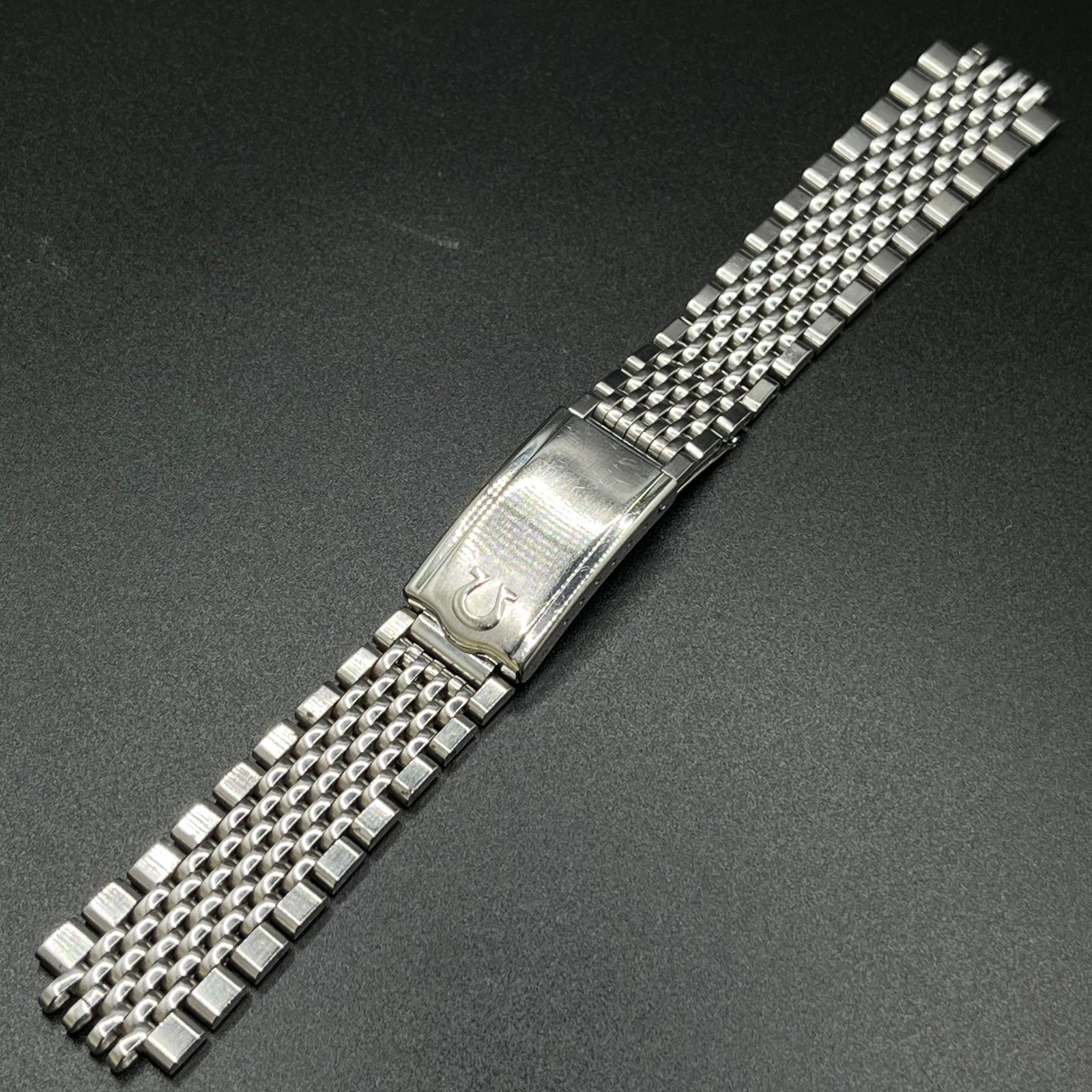 Rare Vintage OMEGA Stainless Steel Bracelet 1068 Single End Link 620 16cm Cleane