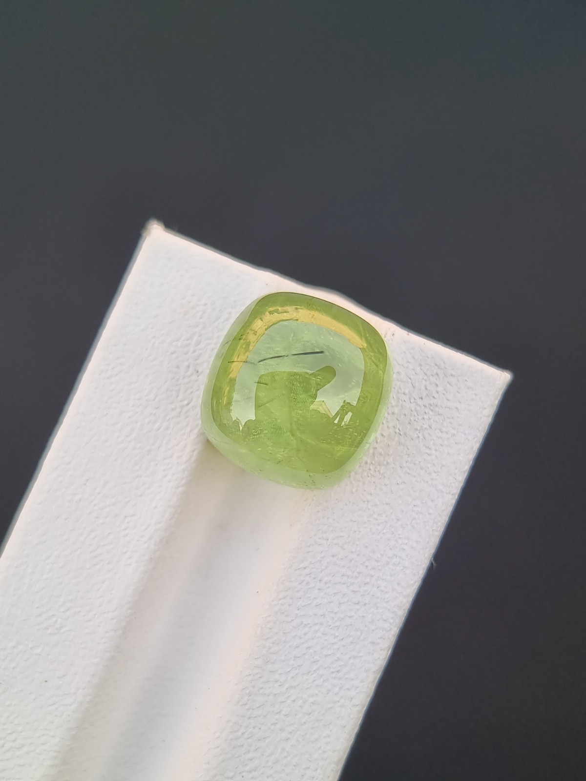 Natural Green Peridot Cushion Cabochon 11.70 Ct | Pakistan Origin | Gemstone