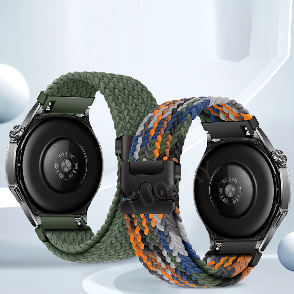 Braided Nylon Loop Watch Strap Band for Garmin Vivoactive 3S/4S/Venu 3S/2S/Rey
