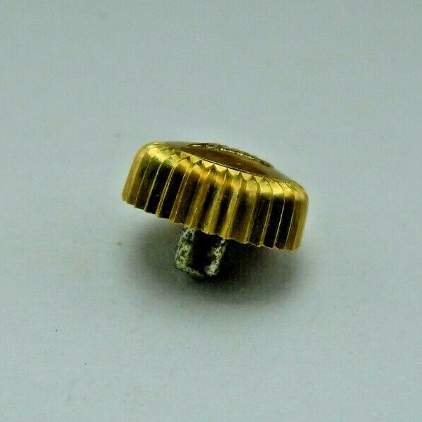Vintage NOS NEW OLD STOCK original Mido Crown Gold Jaune T 0603 6.2mm tap 10