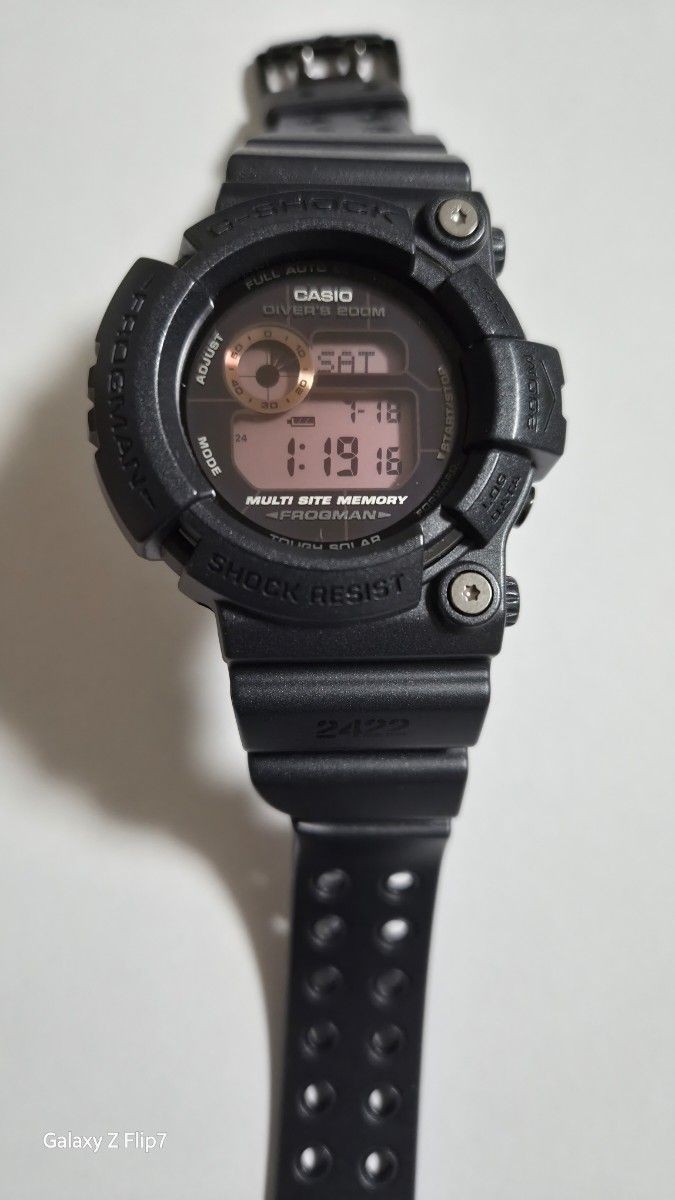 CASIO G SHOCK FROGMAN GW 200MS ‘Men in Rusty Black’ Black Tough Solar