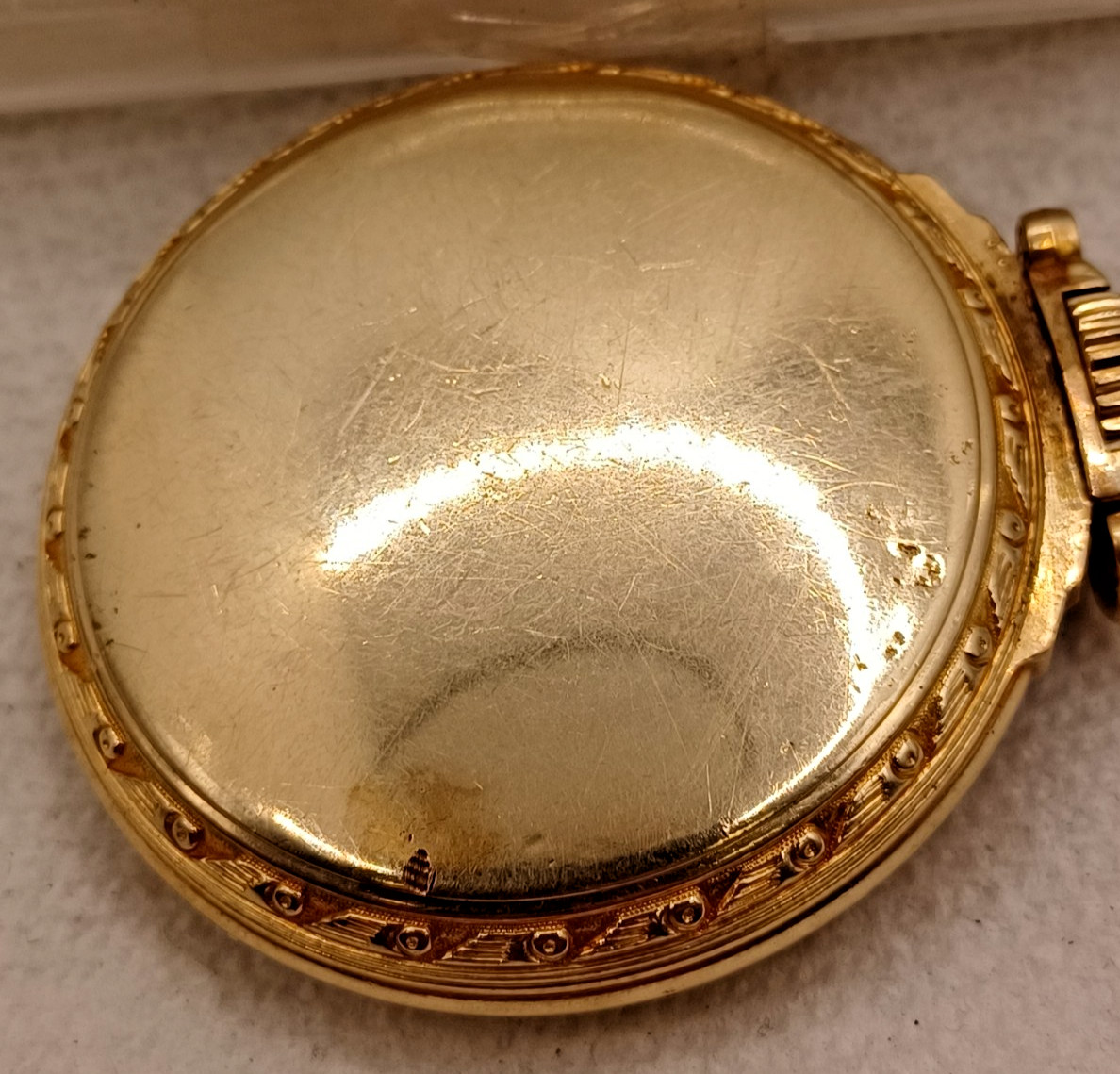 Vintage Hamilton 10 K Gold Filled RR Open Face Pocket Watch Case -16S!