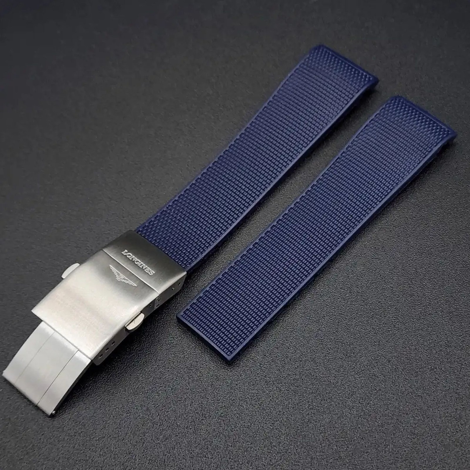Rubber Strap for Longines Hydroconquest Rubber Strap L3 Watch Band 21mm