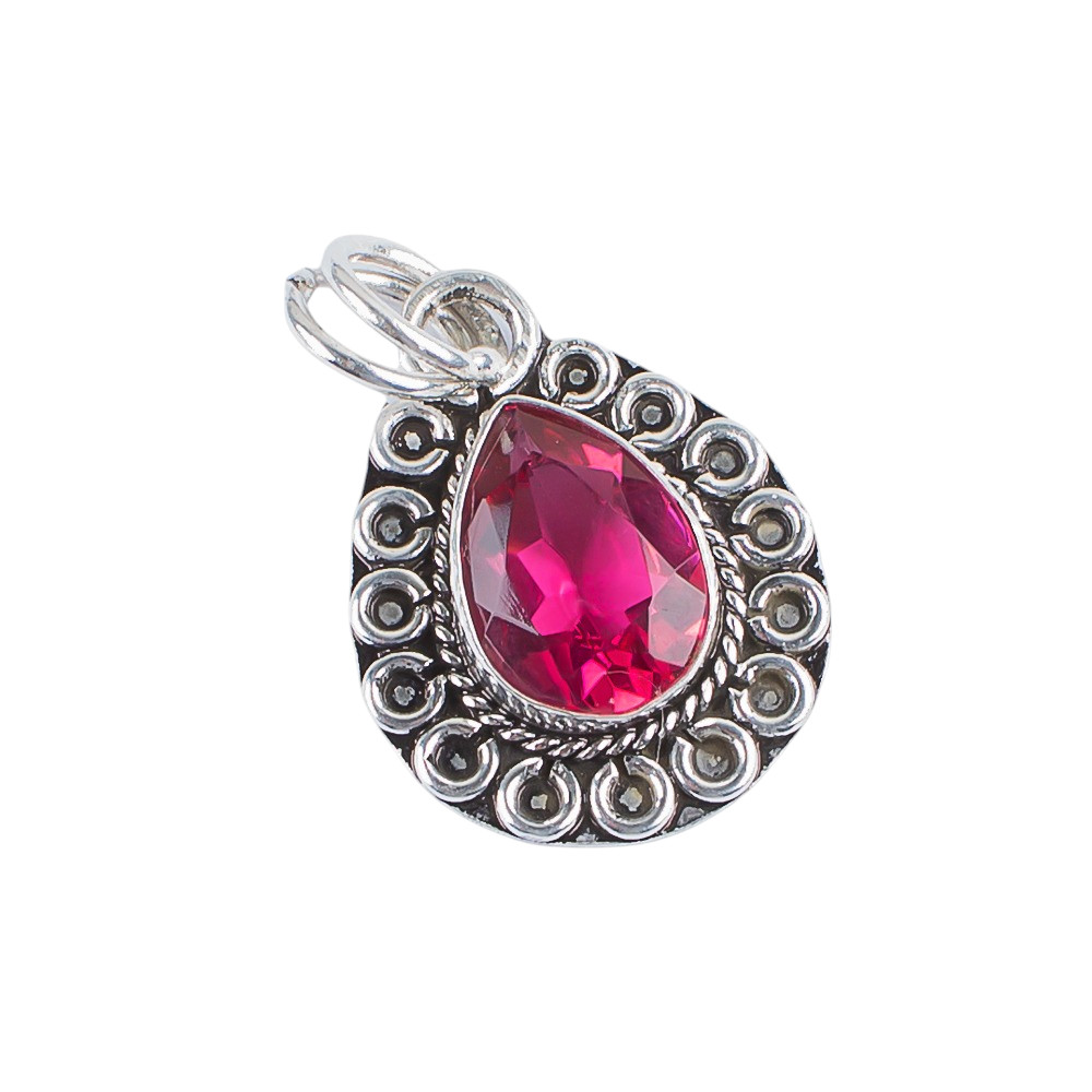 Pink Tourmaline Gemstone 925 Sterling Silver Pretty Pendent 1.02″ Gift For Wife