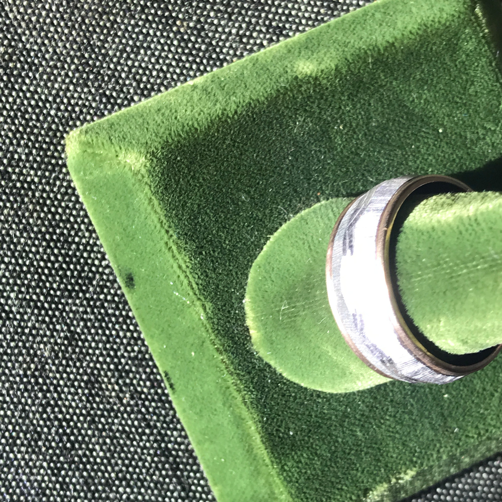 Vintage Stamped 10kt Gold Filled & Sterling Silver Ring Band Sz 8 WS JD Schlang