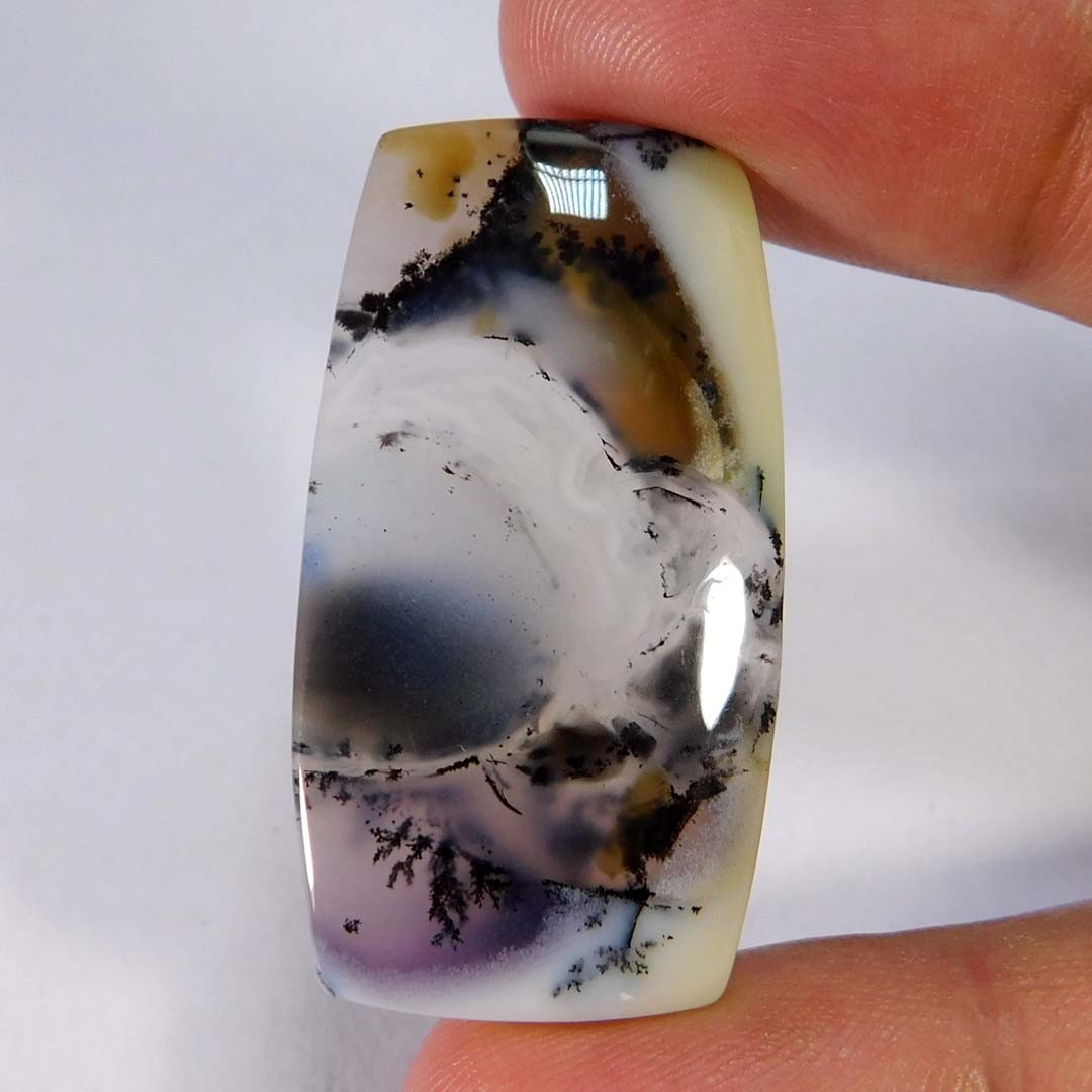 41.65Cts. Natural Amazing Dendritic Opal Cushion Cabochon Reiki Healing Gemstone