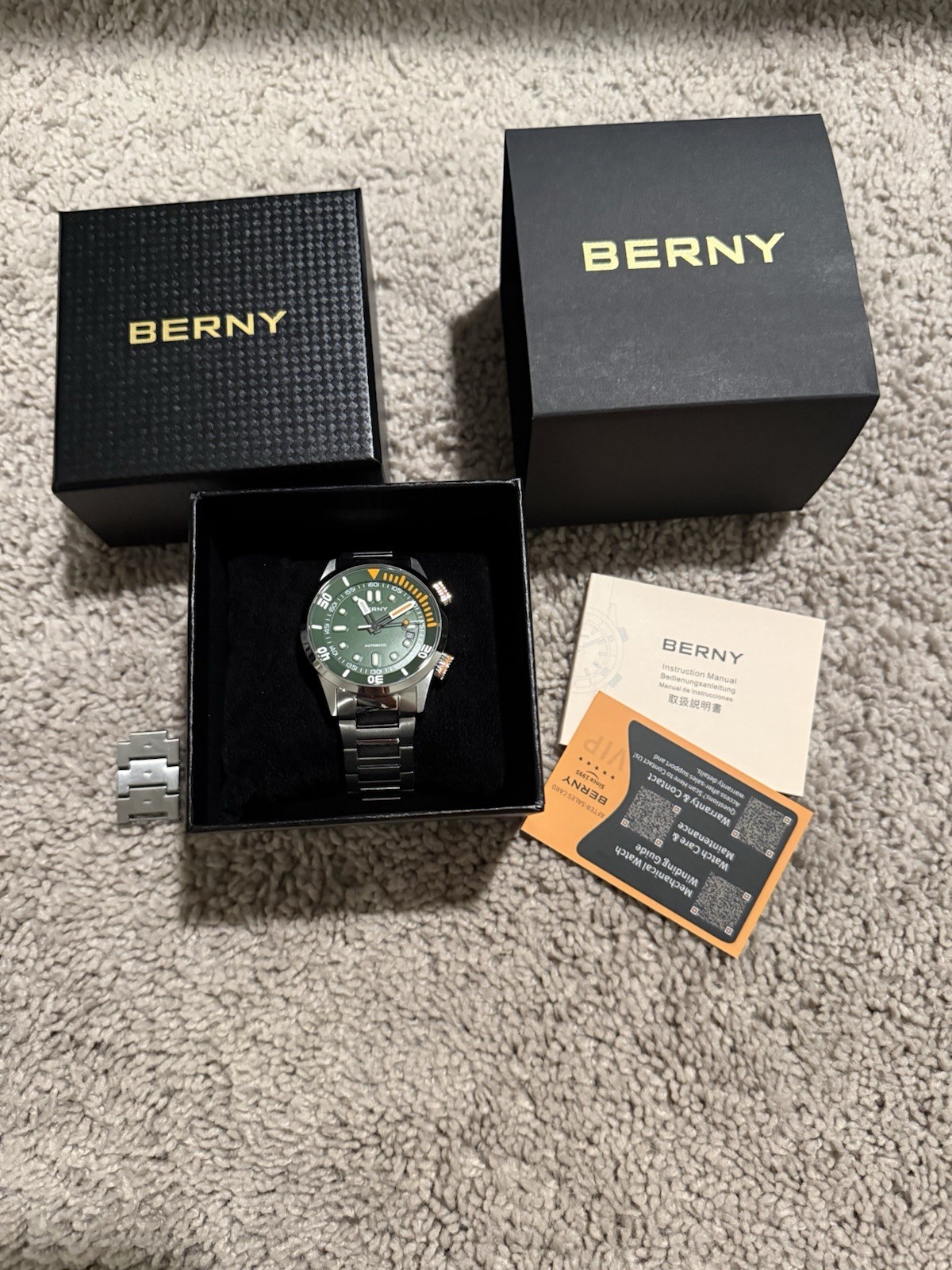 BERNY Automatic Dive Watch for Men