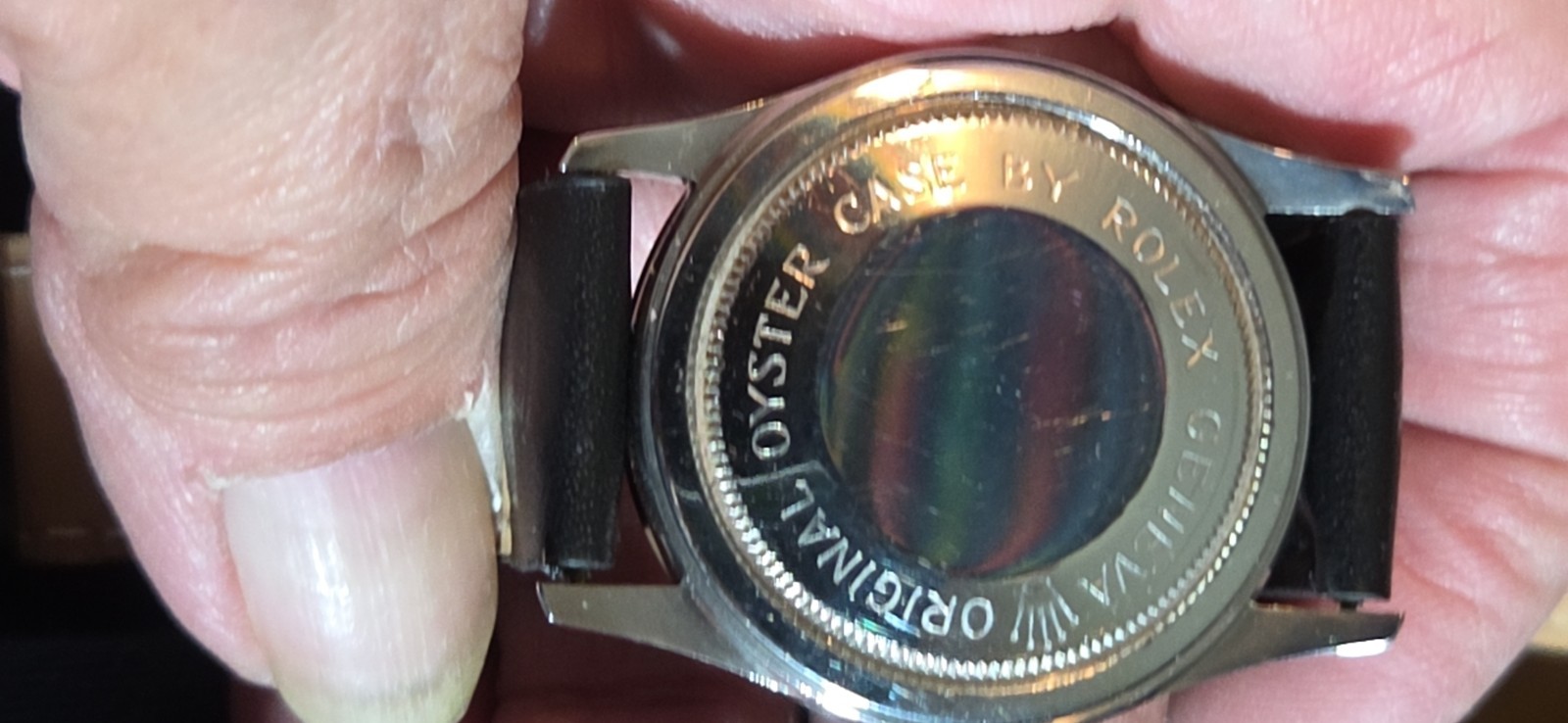 Vintage Tudor Oyster Prince 7967 Automatic Rose Dial Rolex Crown & Caseback Swis