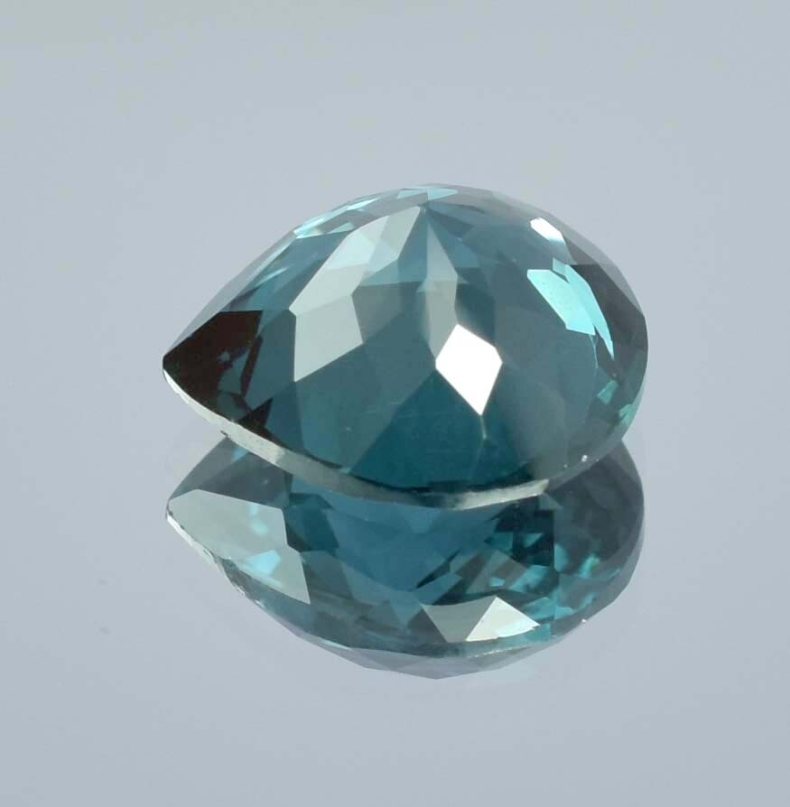 AAA 6.60 Ct Natural Indicolite Blue Green Tourmaline Loose Heart Cut Gemstone
