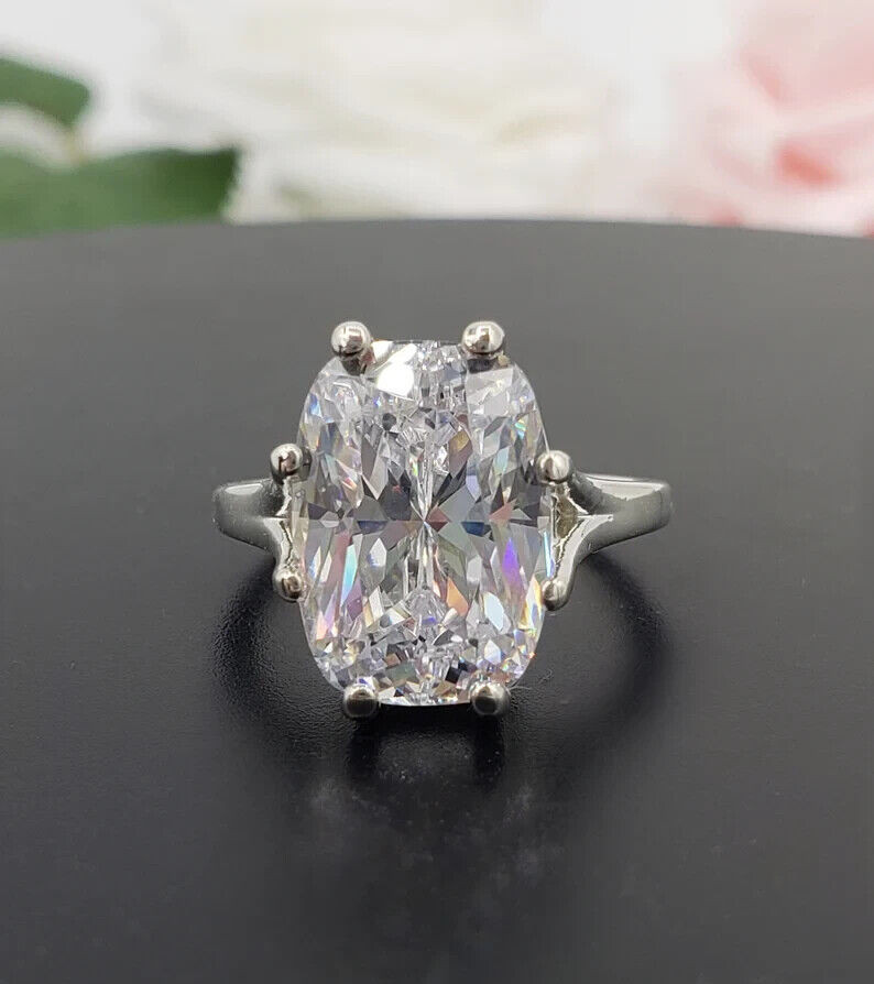 IGI Certified Lab grown/CVD Diamond Women Birthday Ring 14k Gold 6Ct Cushion Cut