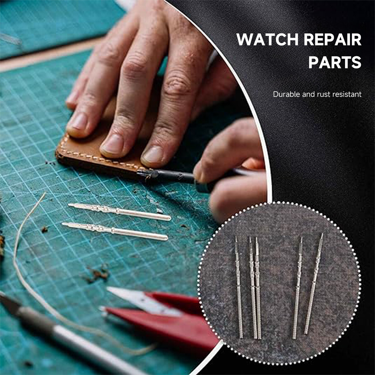 5Pcs Movement Watch Steel Stem Crown Kit Watch of Parts NH35 NH36 NH38 NH39 4R35