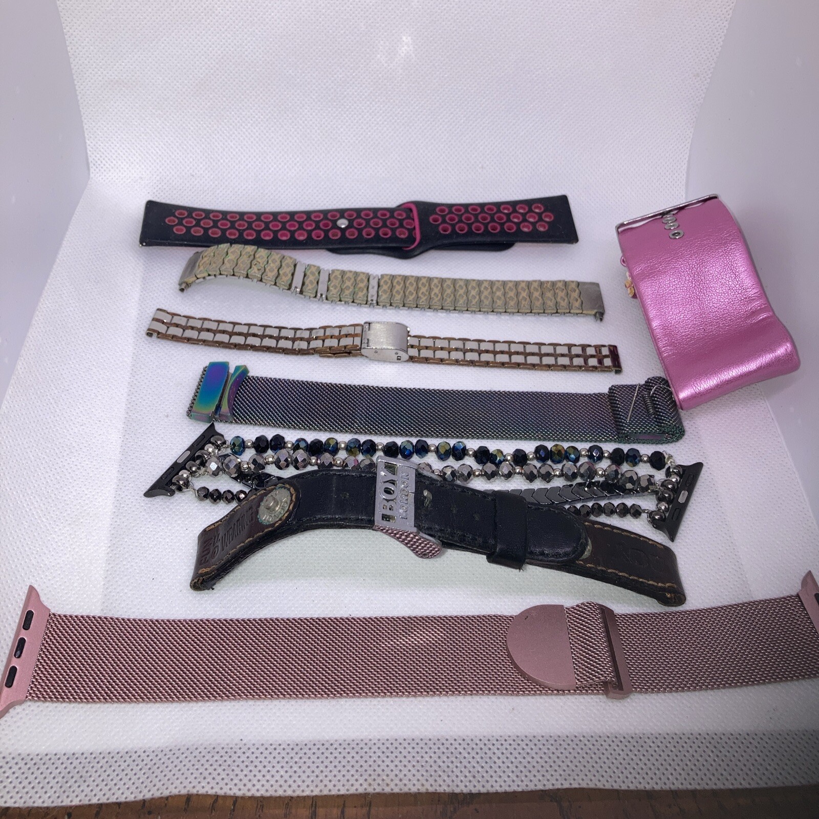 Large Bag Mixed Watch Bands, Silicone, Metal. Smart & Regular Watches