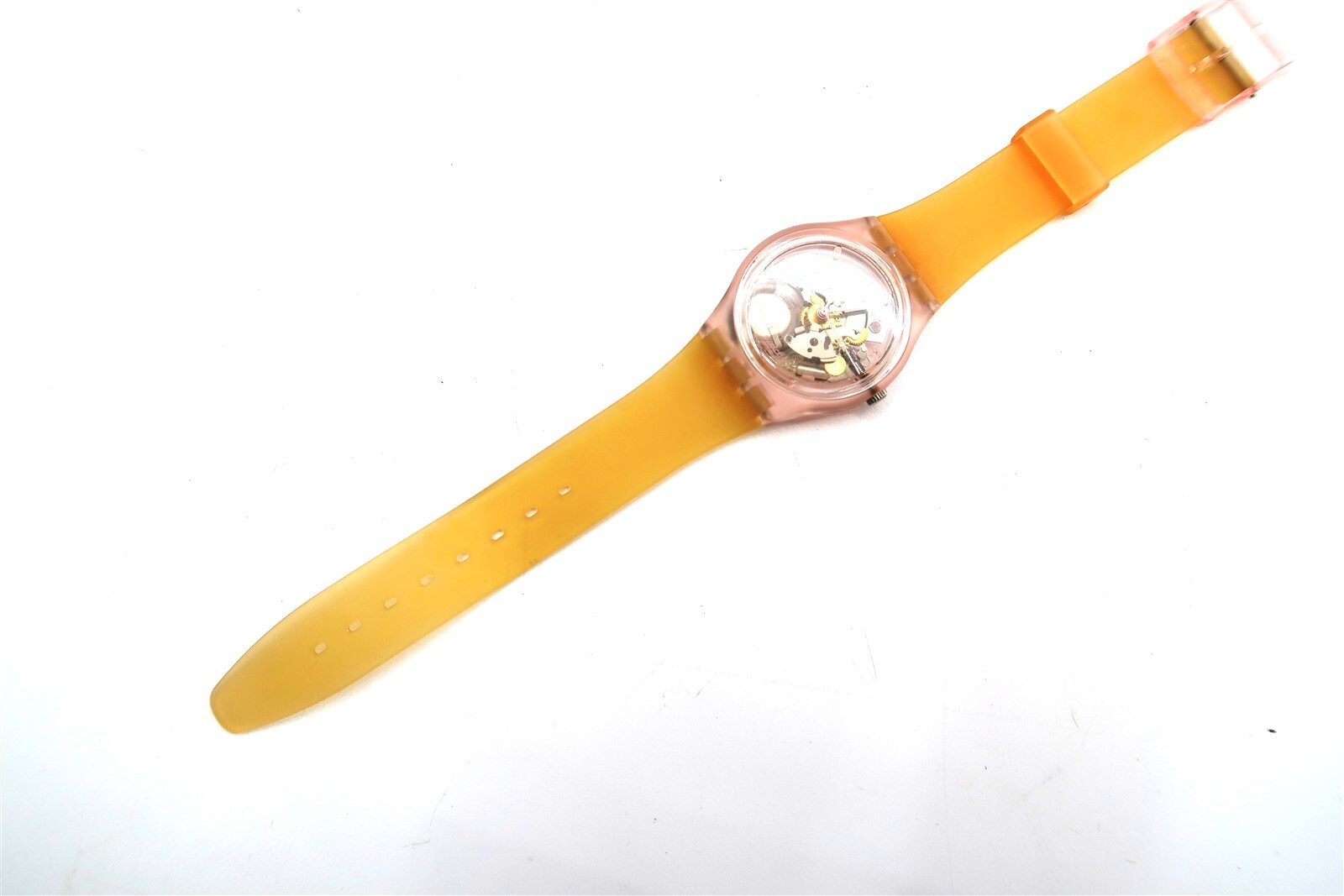 NEW Swatch Watch FLEUR SAUMON GP117P with Case and Papers 2001 Gents NOS