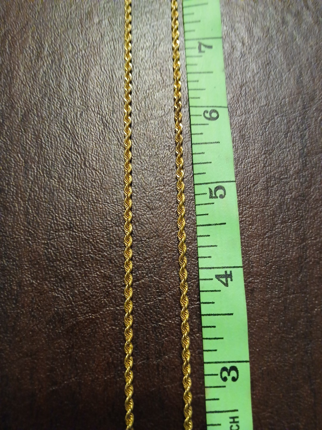 Heavy 925 And 1/10 10 Kt Gold Necklace 20 Inch Necklace Made In Peru