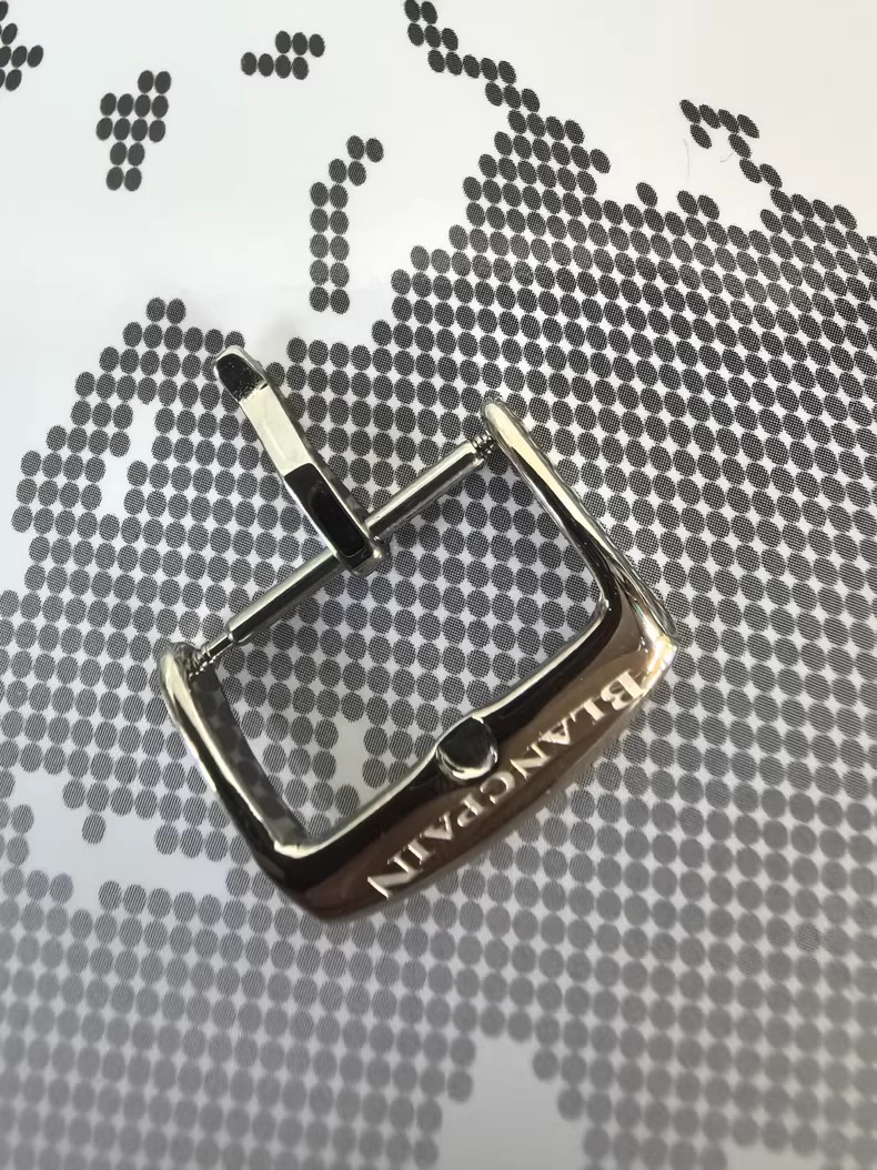 Fits Blancpain Vintage Silver Strap Pin Buckle 16mm 18mm NEW