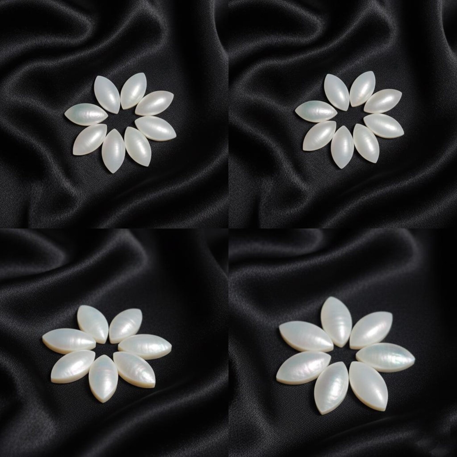 Natural Freshwater Pearl Marquise Cabochon Smooth Gemstone 4x8mm-10x20mm