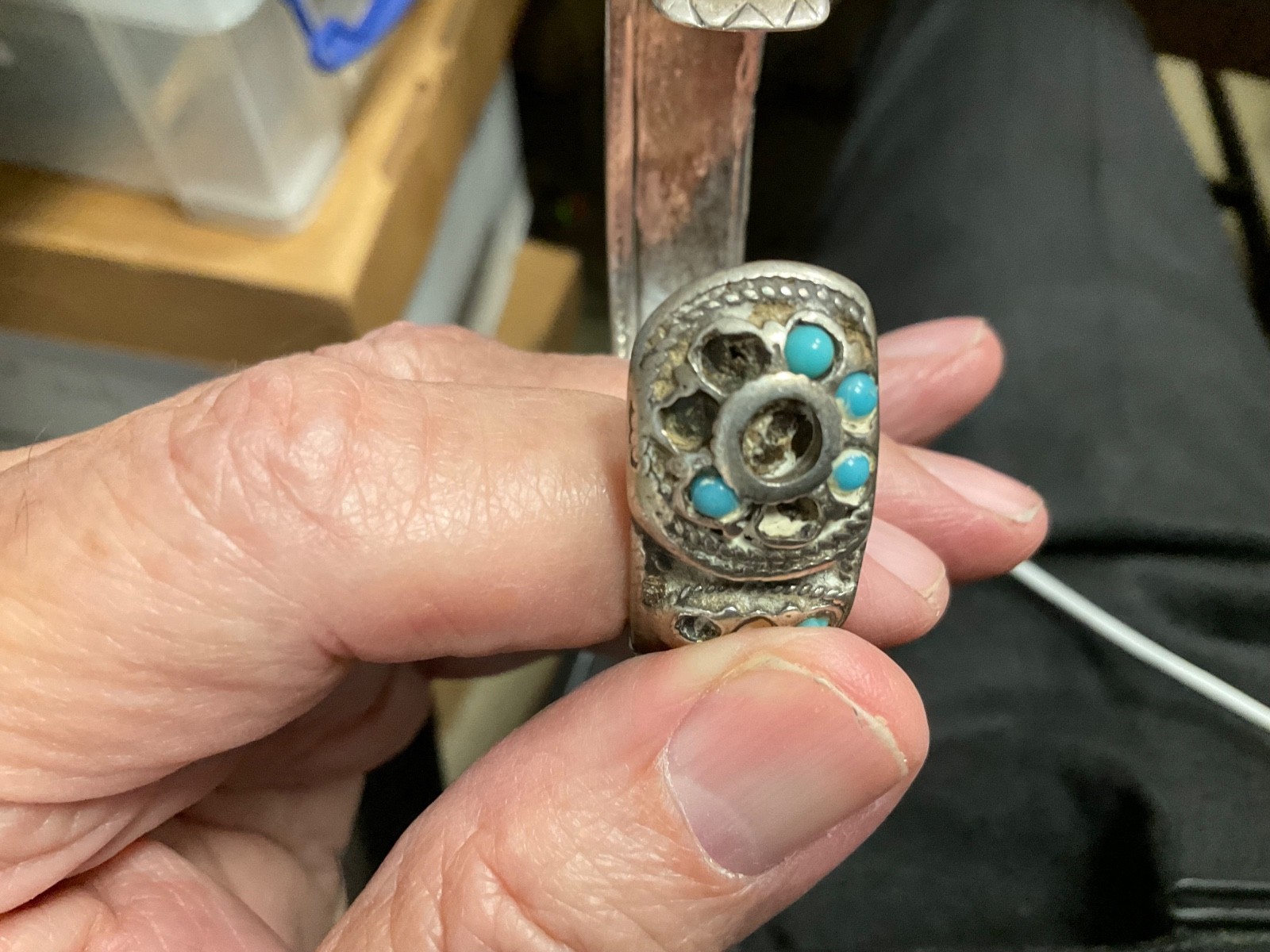 Afghan Kuchi/Pashtun Silver Tribal Cuff, Mid 20th Century, 69.20 Grams