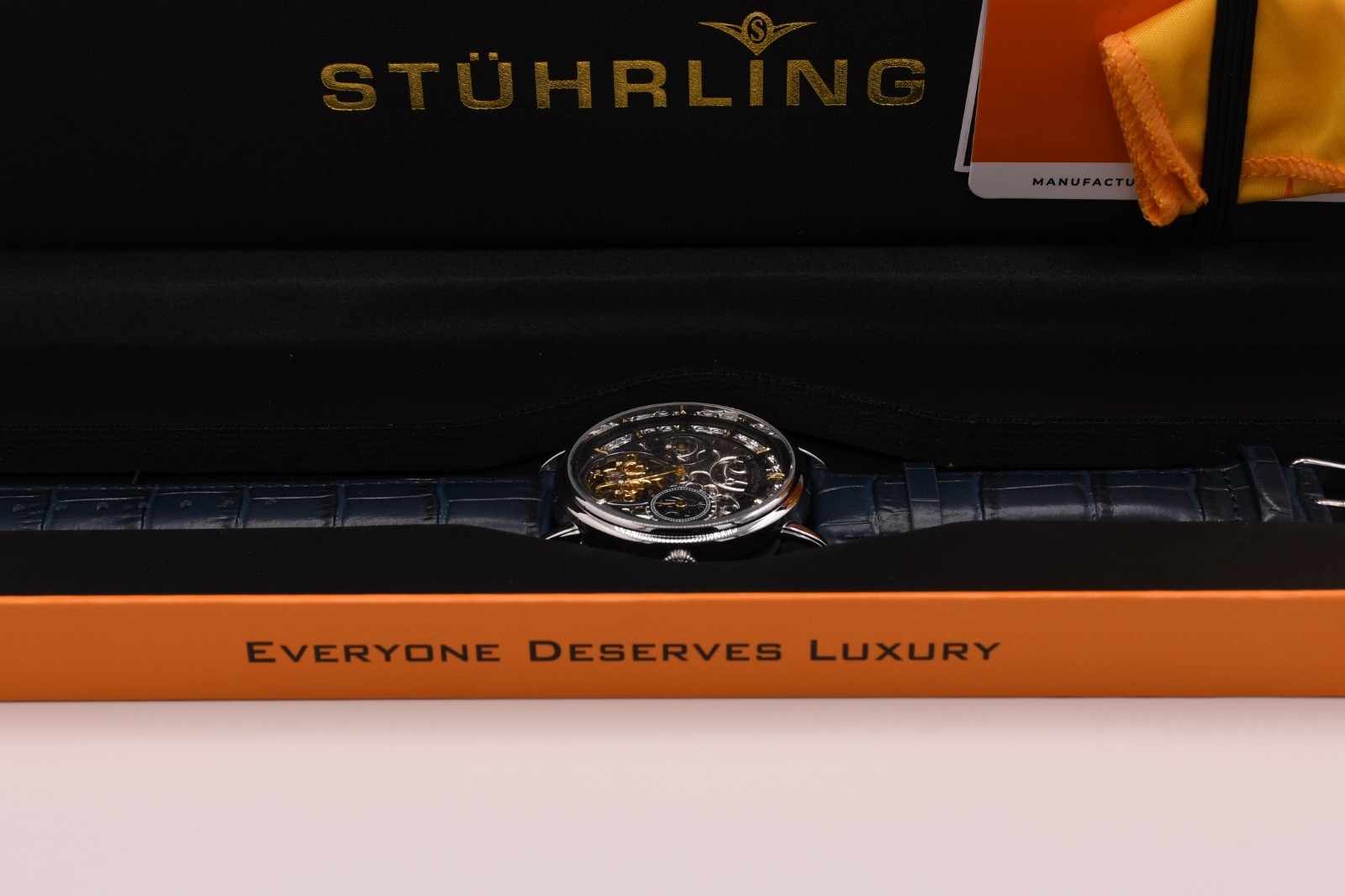 Stührling Macrocosm 4000 Automatic 43mm Skeleton with Dual Time