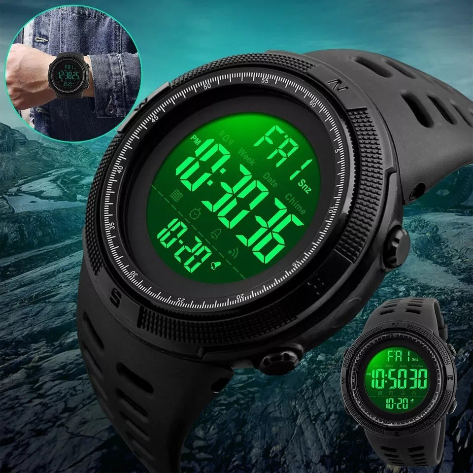 SKMEI Men’s Digital Army Military Sport Quartz Analog Chrono Waterproof Watch