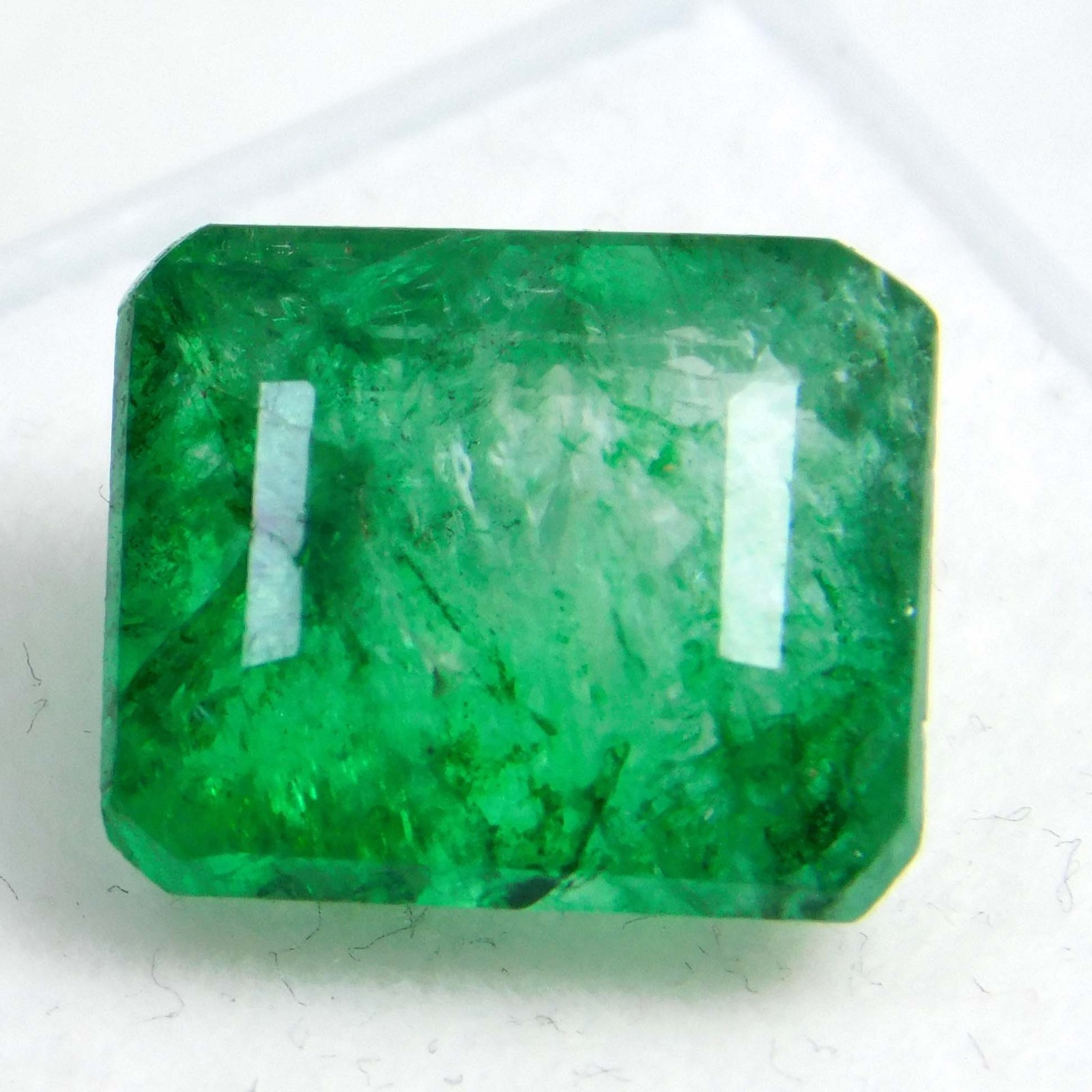 EMERALD 7.90 CT NATURAL COLOMBIAN EMERALD LOOSE STONE GEMSTONE 12.8 X 10.8 mm