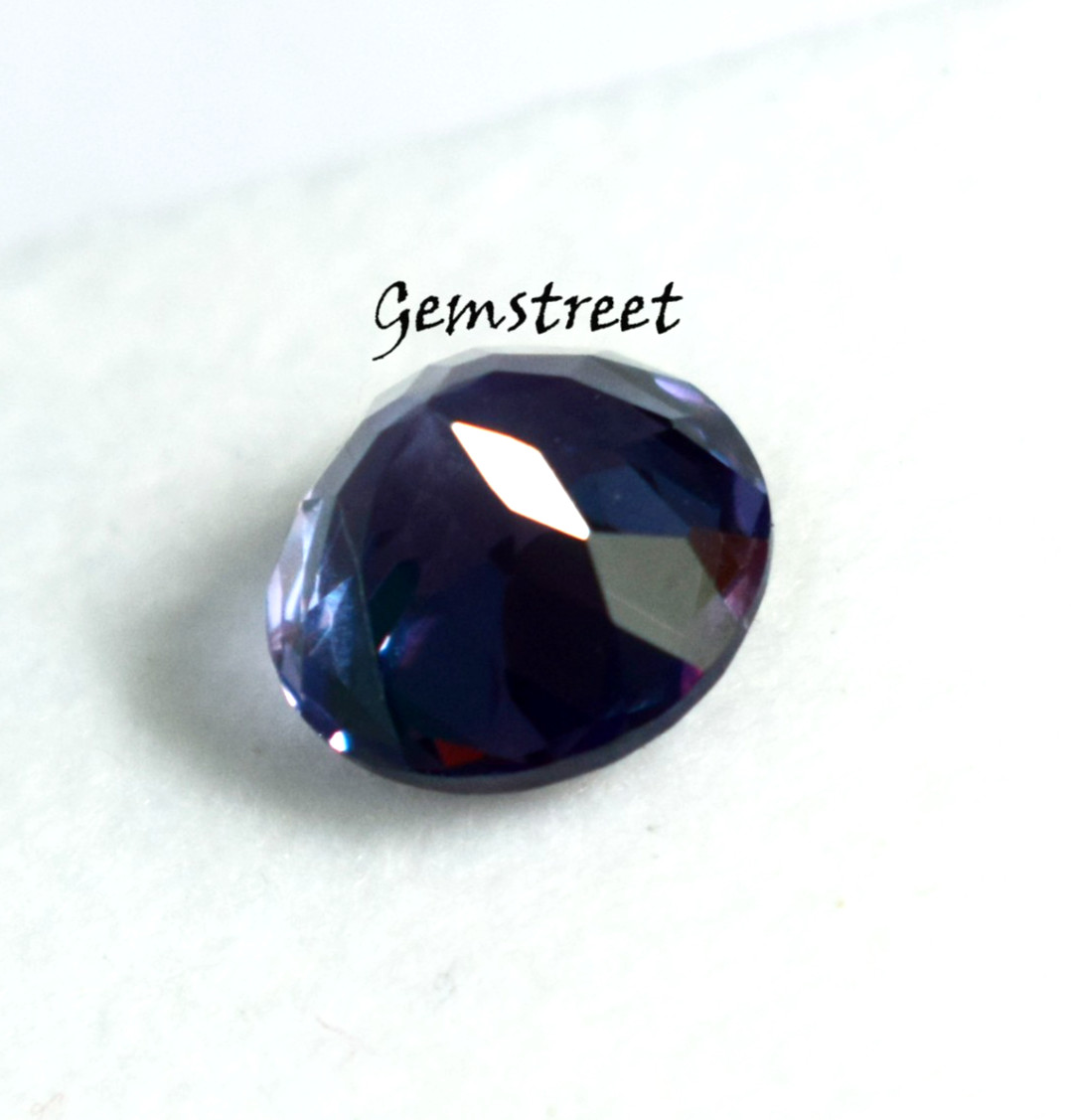 2.50 Ct Russian Color Change Alexandrite Round Cut Certified Natural Gemstone