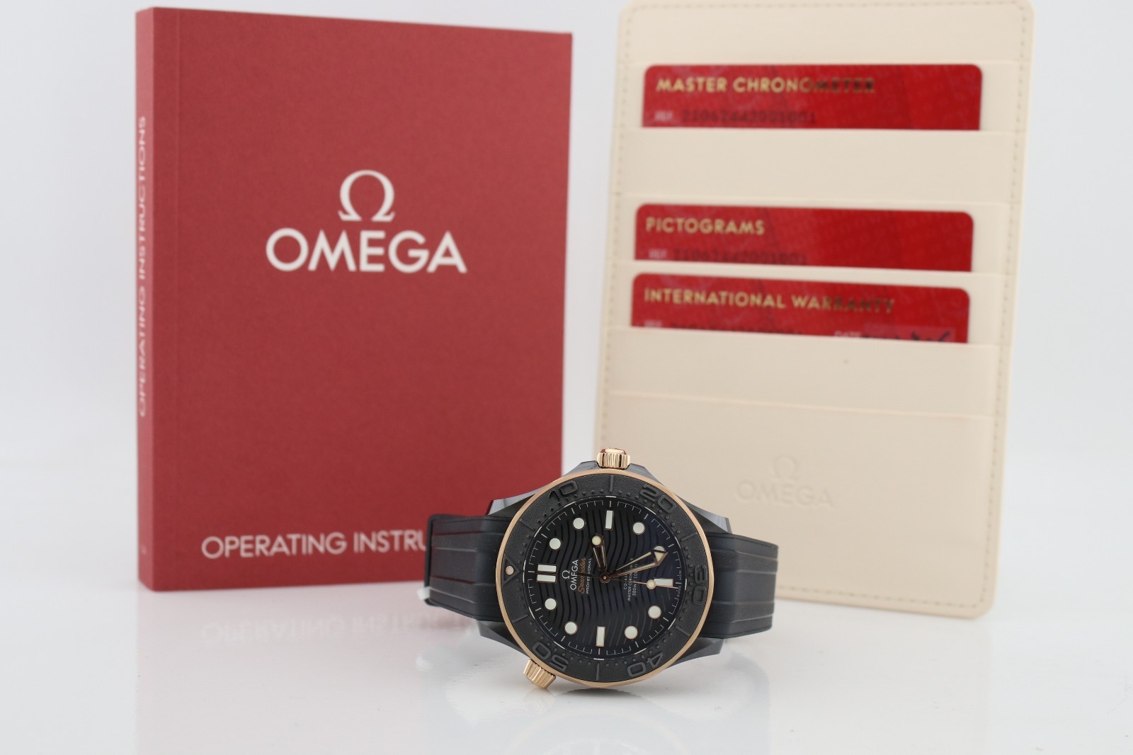 Omega Seamaster Diver 300m Black Ceramic RG 43.5mm Watch 210.62.44.20.01.001