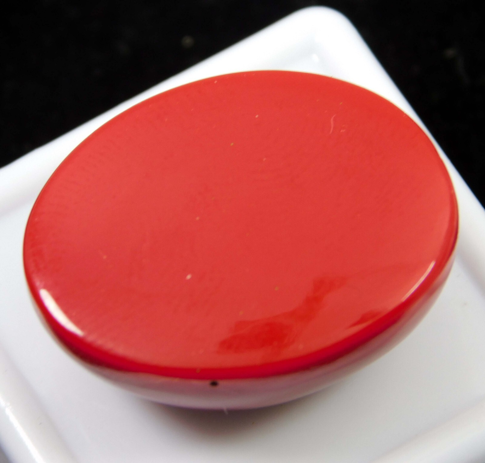 34.45 Ct Natural Italian Red Coral Oval Cabochon Cut Loose Gemstone