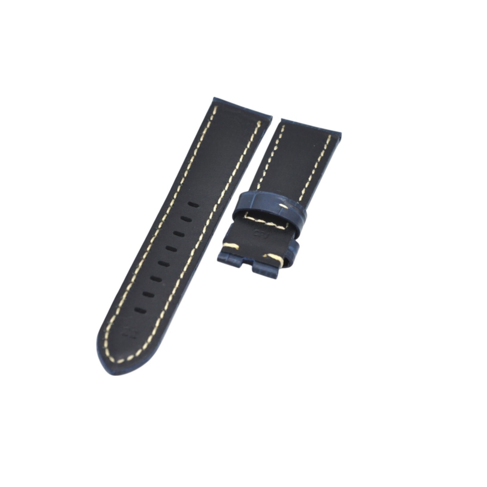 22x20mm Blue Leather Watch Strap For Panerai Luminor Marina Submersible