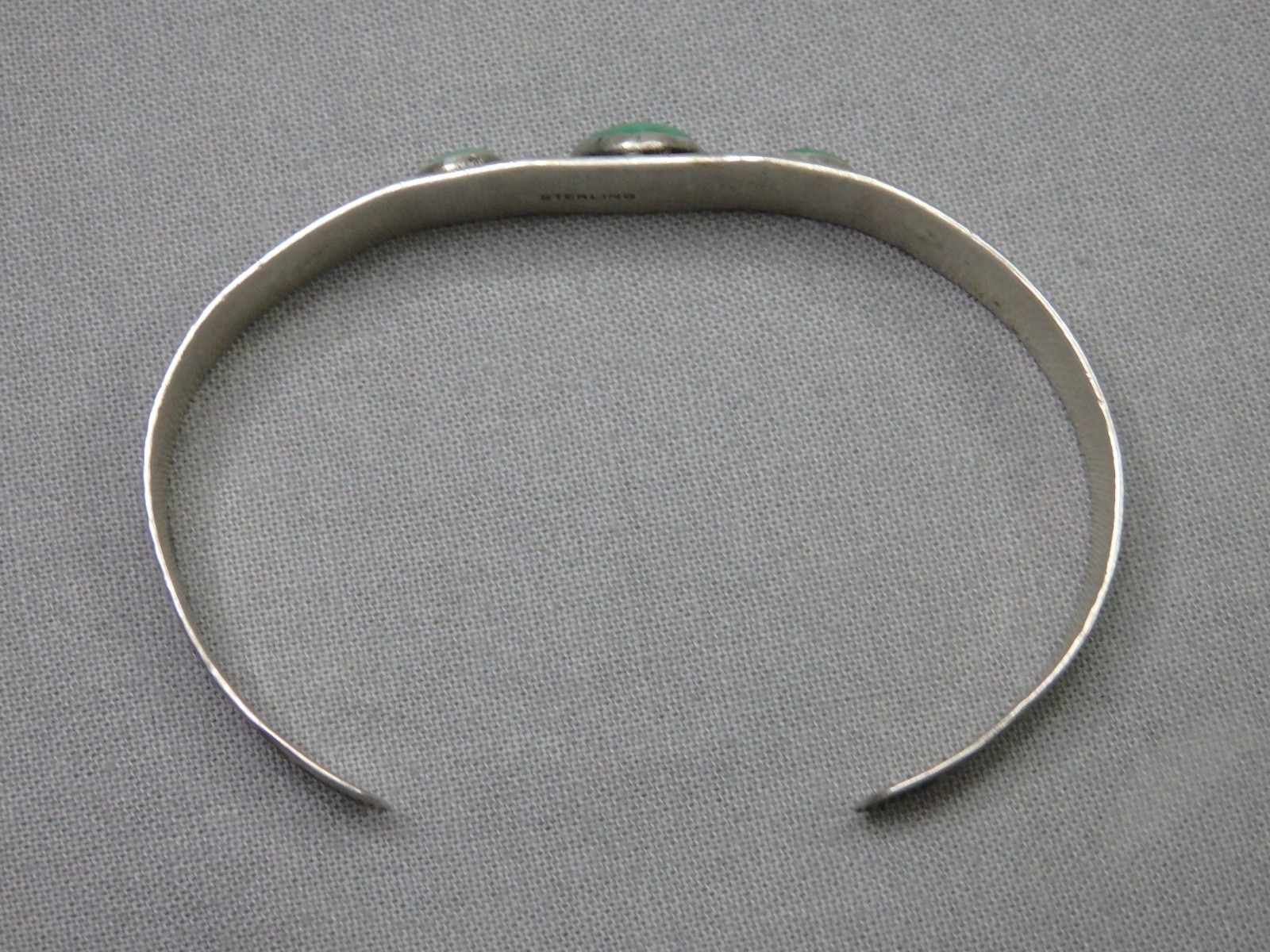 Fred Harvey Era NAVAJO Natural NEVADA TURQUOISE Sterling Silver Cuff Bracelet