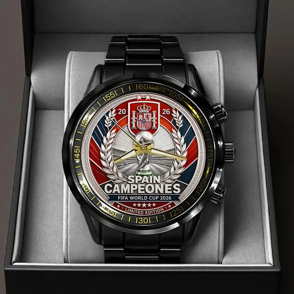 $pain National Team 2026 Champions Black Stainless Steel Watch