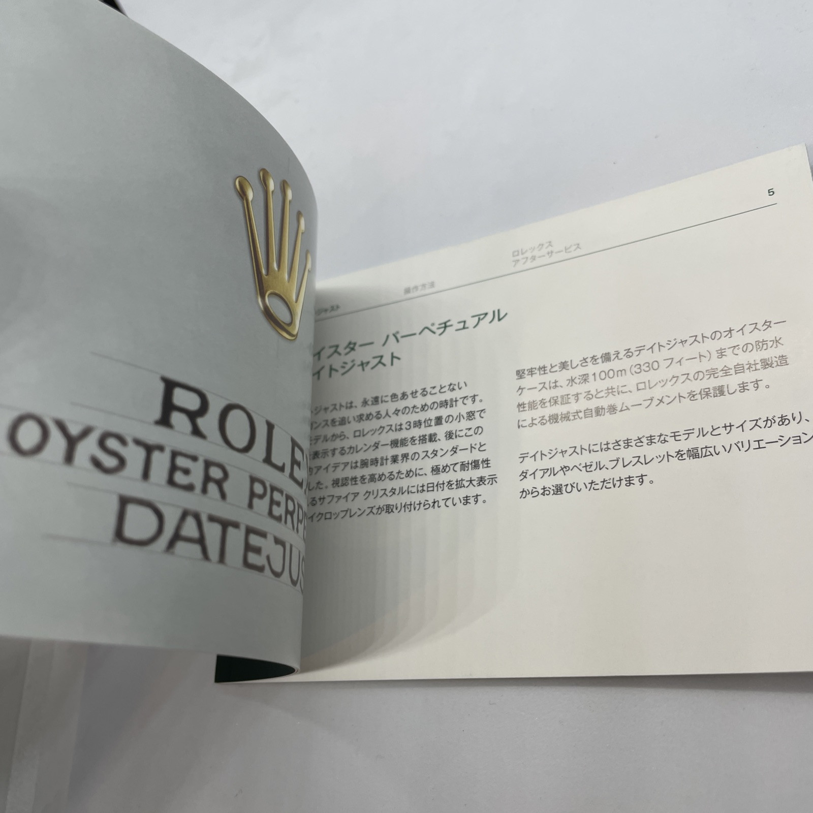 Authentic Rolex Datejust Booklet Manual 126300 126333 126334 126200 JAPANESE
