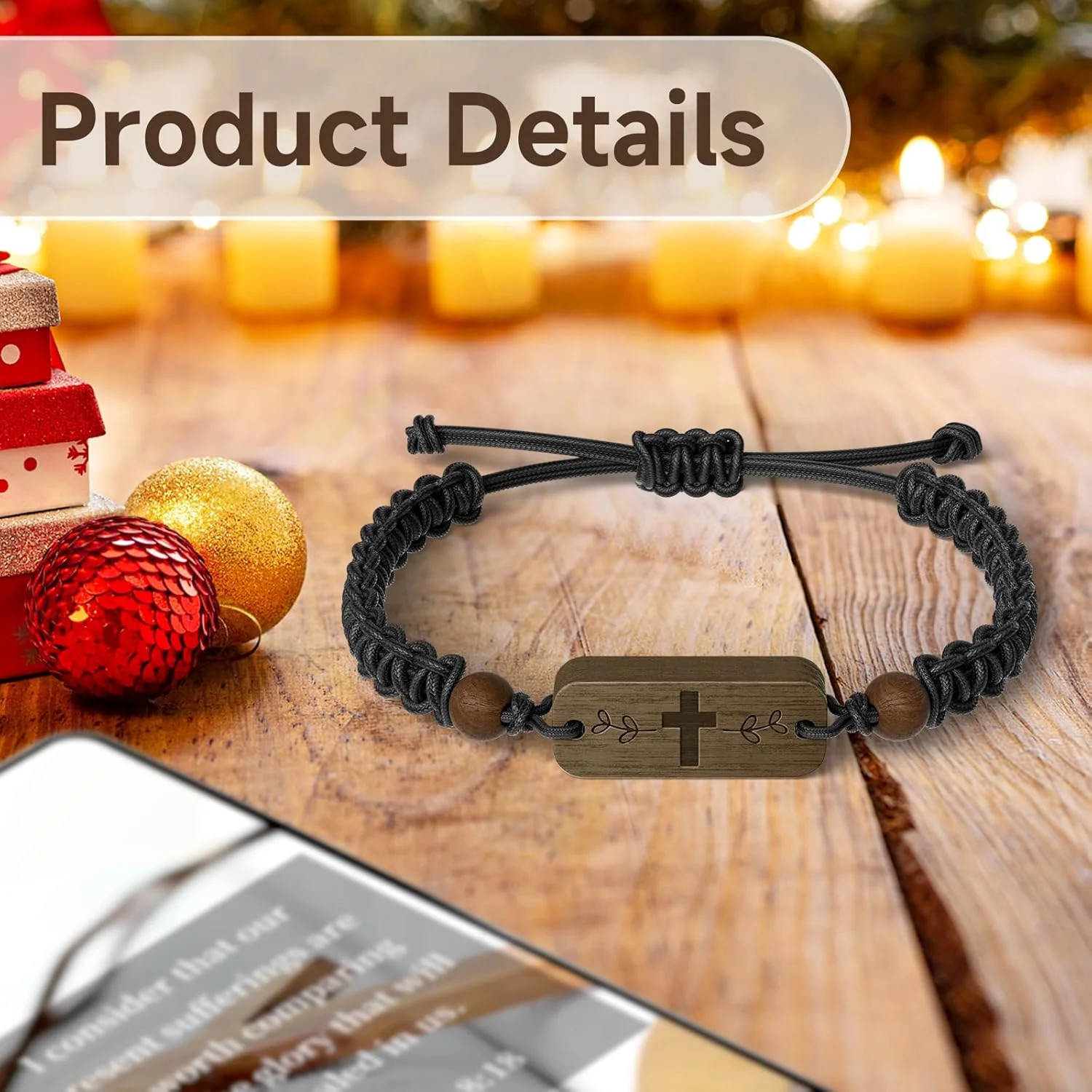 Daily Bible Verse Bracelet | Adjustable Christian Bracelet for Daily Personal In