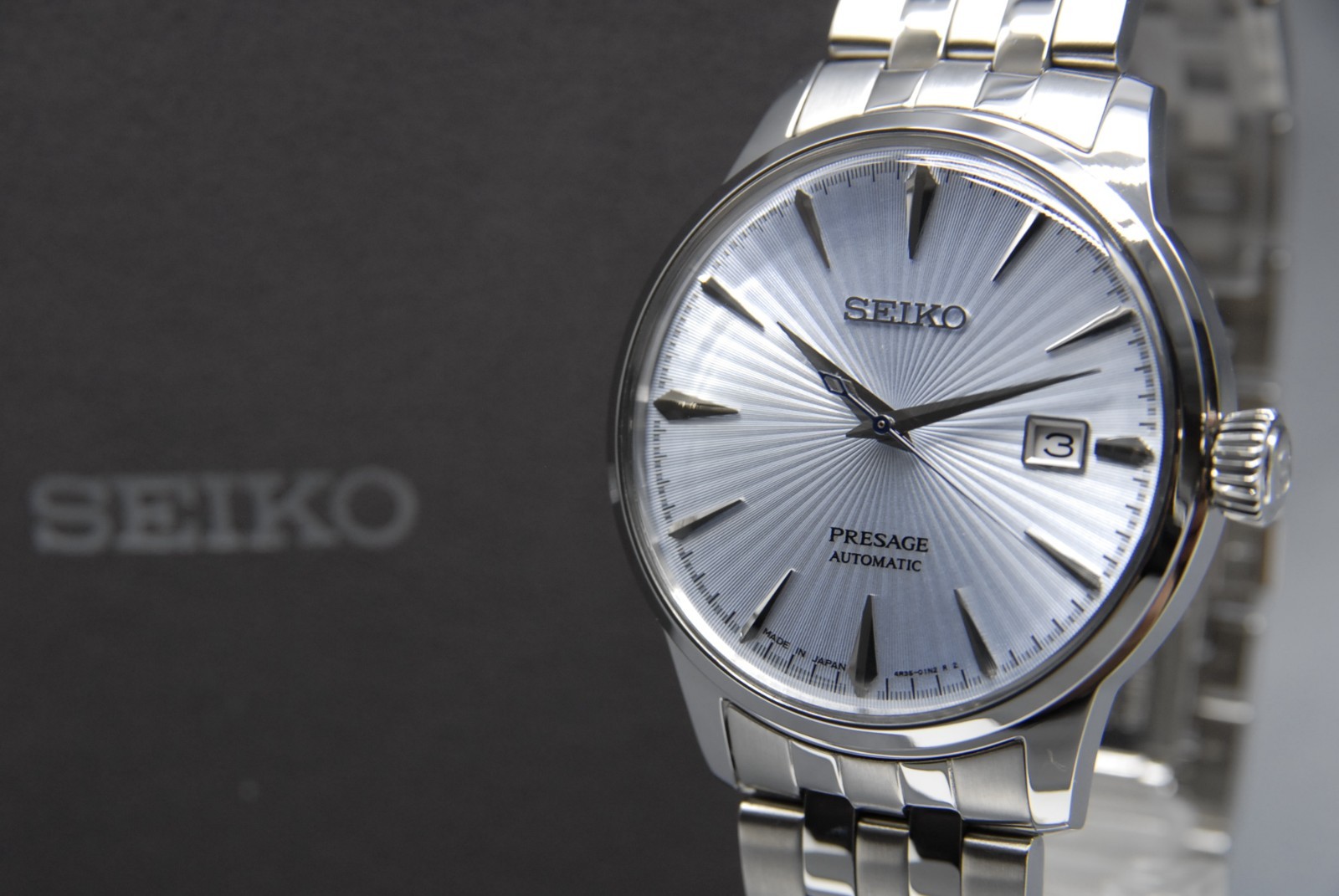 [Near MINT w/Box Paper] SEIKO Presage SARY161 4R35-01T0 40mm Blue AT Men’s Watch