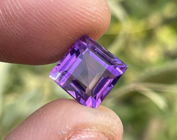 CERTIFIED Natural Earth Mined Diamod 5.05CTpurple princess Brilliant VVS1/9.5 mm