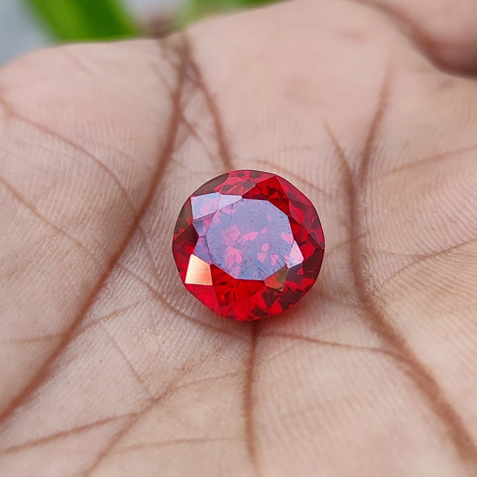 26.75 Ct Natural Precious Royal Red Topaz Loose Certified Gemstone Round Shape