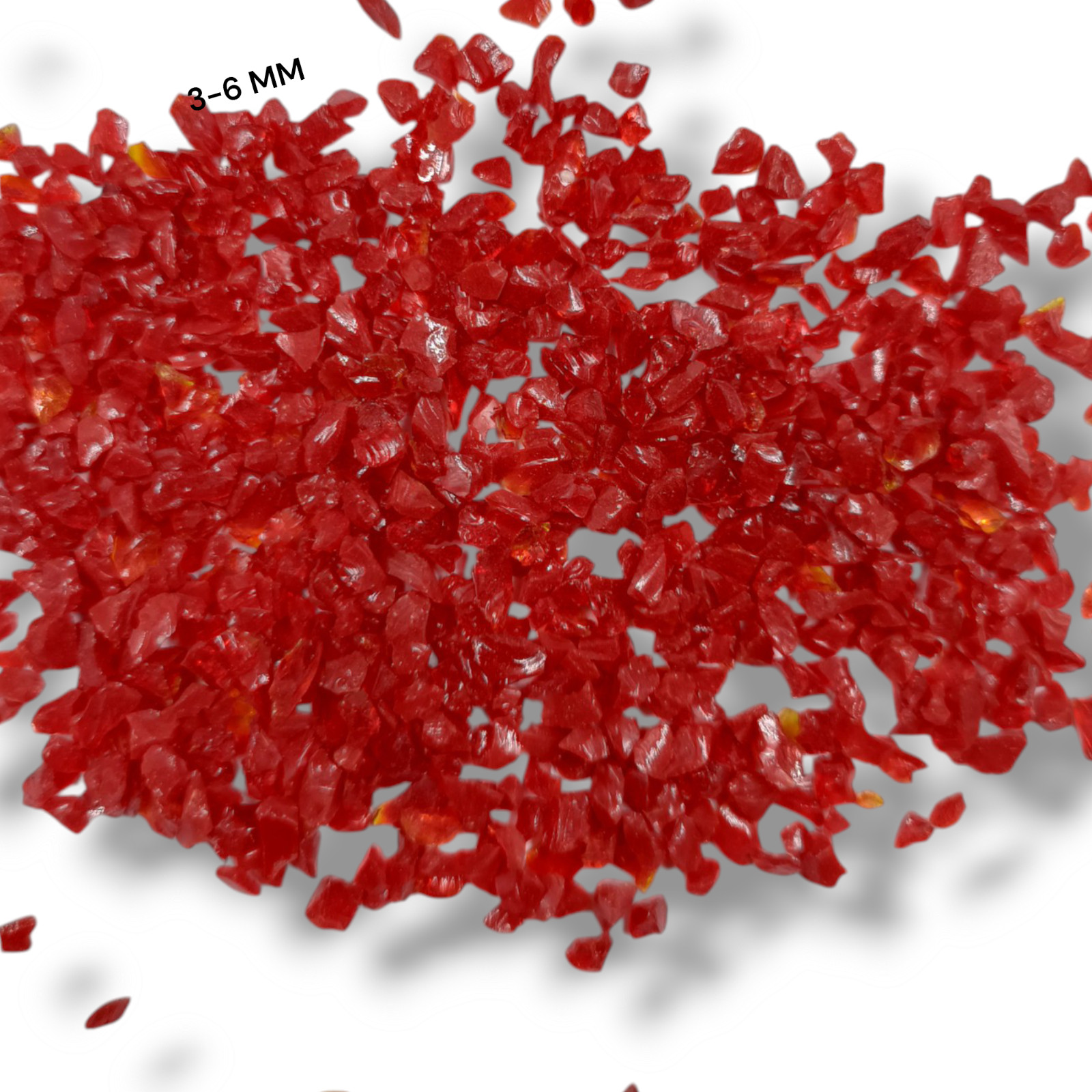 Crushed Opaque Red Hydro Quartz Crushed Gemstone Coarse All Size For Inlays
