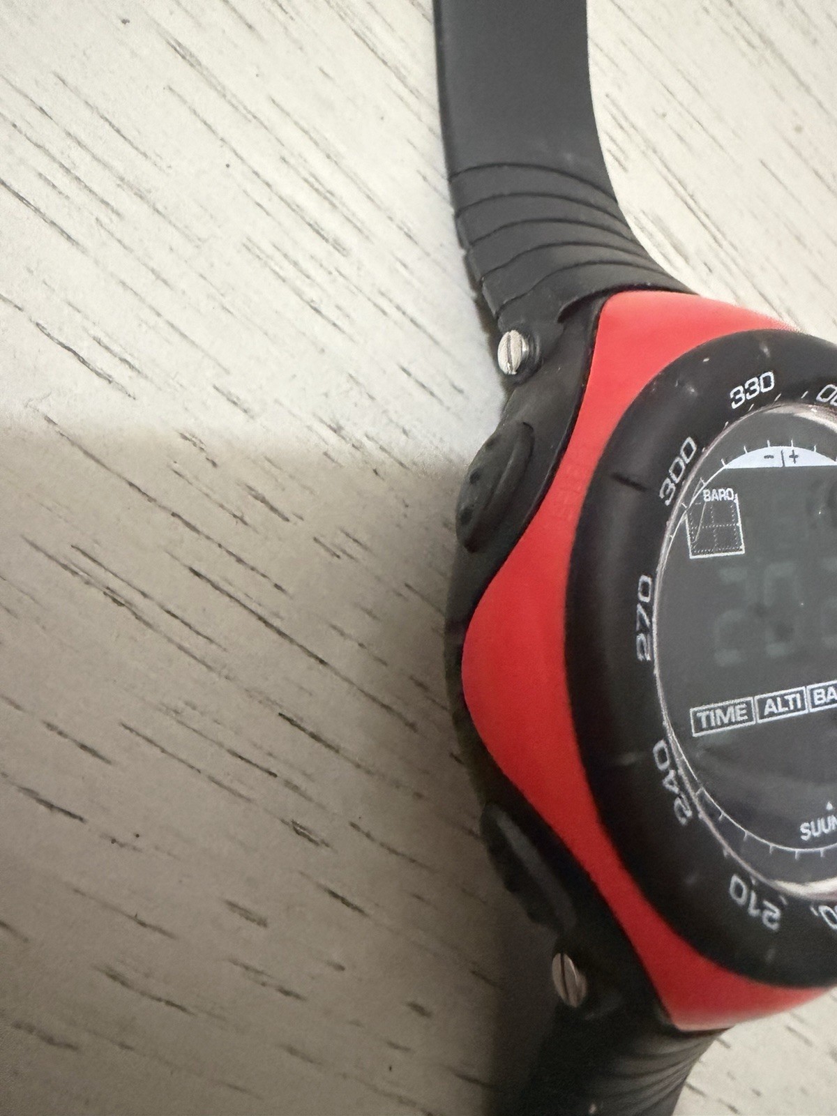 Suunto Vector New Battery Mens Digital Watch 51MM 8.5″ Black And Red Finland