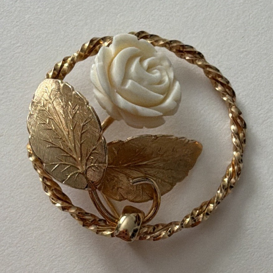 Karen Lynne 12k gold filled brooch