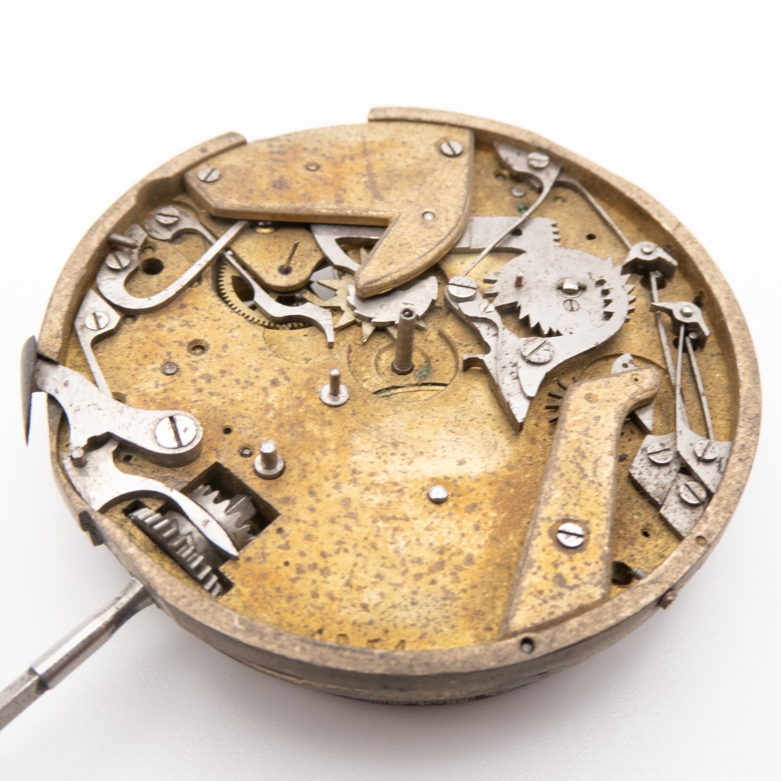 High Grade 44.4 x 12.9 mm Repeater Chronograph Antique Pocket Watch Movement