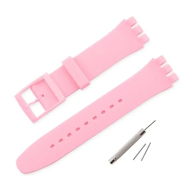 Wrist Watch Band Strap For Swatch 16mm 17mm 19mm 20mm Rubber Silicone Watchband