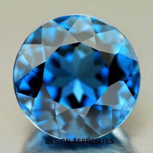 LONDON BLUE TOPAZ NATURAL 3 MM ROUND CUT 10 PIECE SET $8.99 AAA
