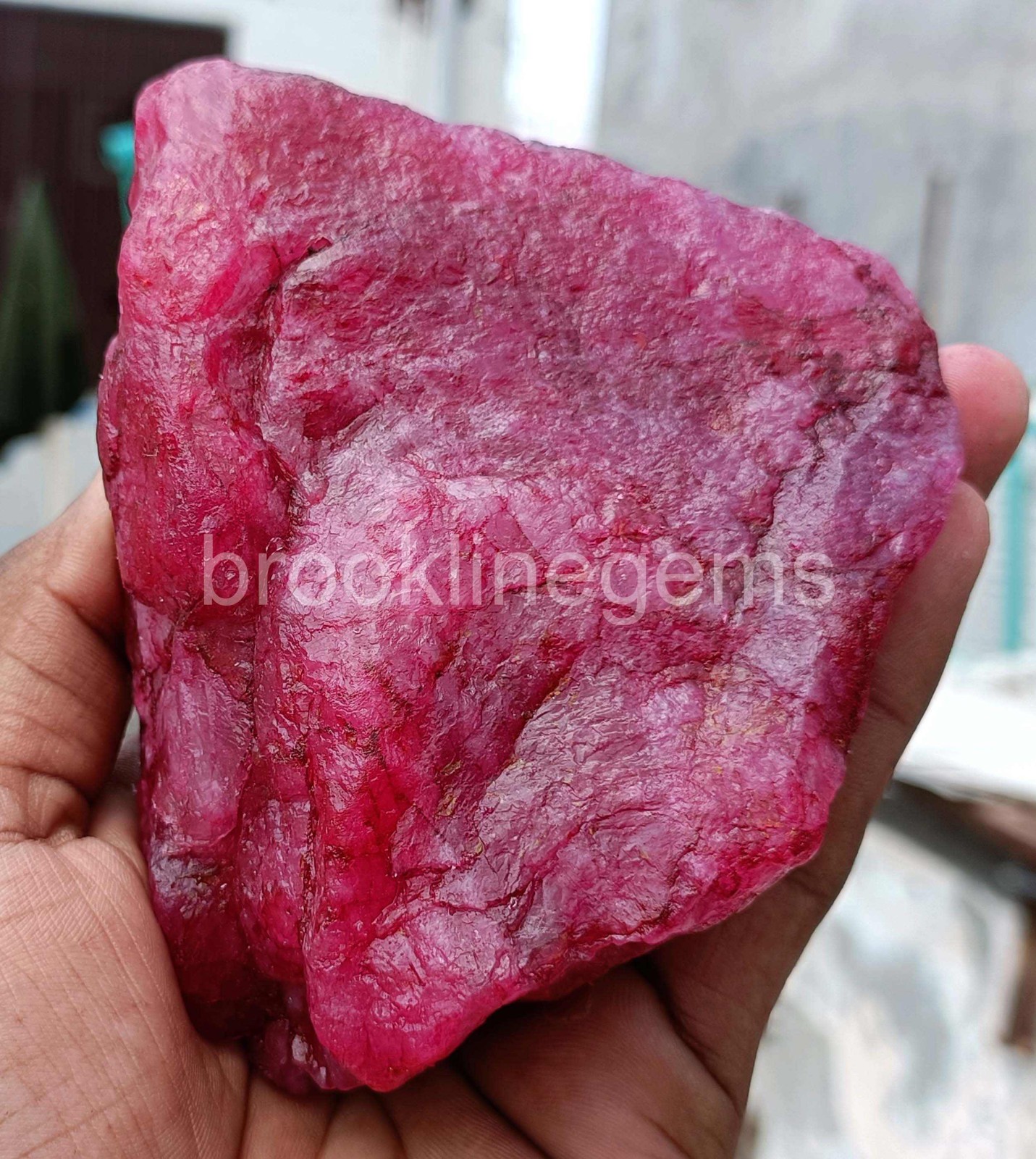 1000.0 Ct Natural Blood Red Ruby Dyed Rough Certified Loose Gemstone 6AGB