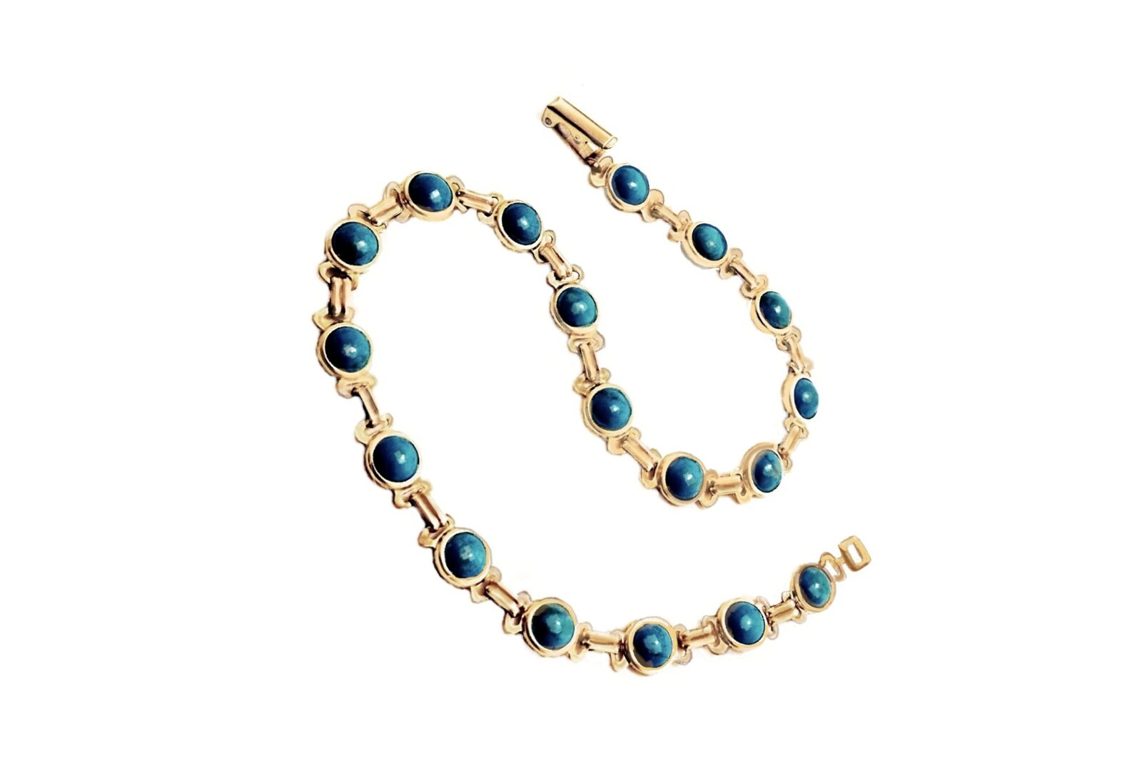 Handmade Turquoise Chain Anklets | 14K Gold Filled Healing Gemstone Bracelets