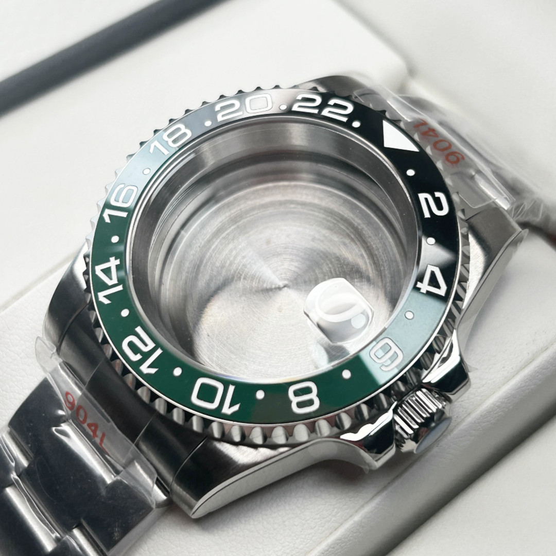 Fit NH34 NH35 NH36 40MM 24H Sprite bezel Watch Case Diver Sapphire Steel Mod