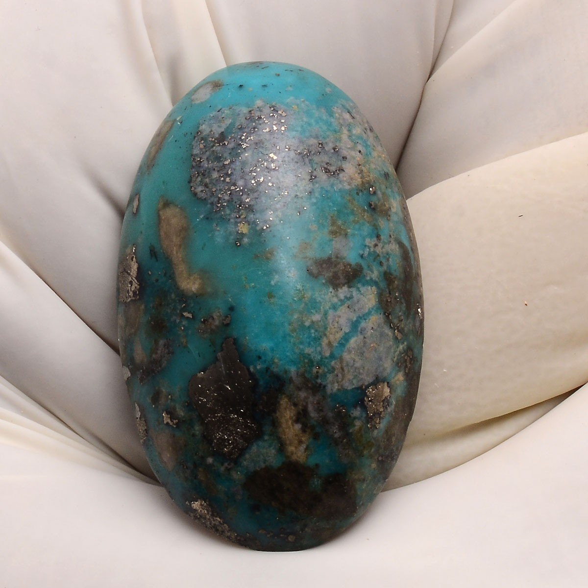 28.00 Cts Natural Persian Turquoise 26mmx16mm Oval Cabochon Untreated Gemstone