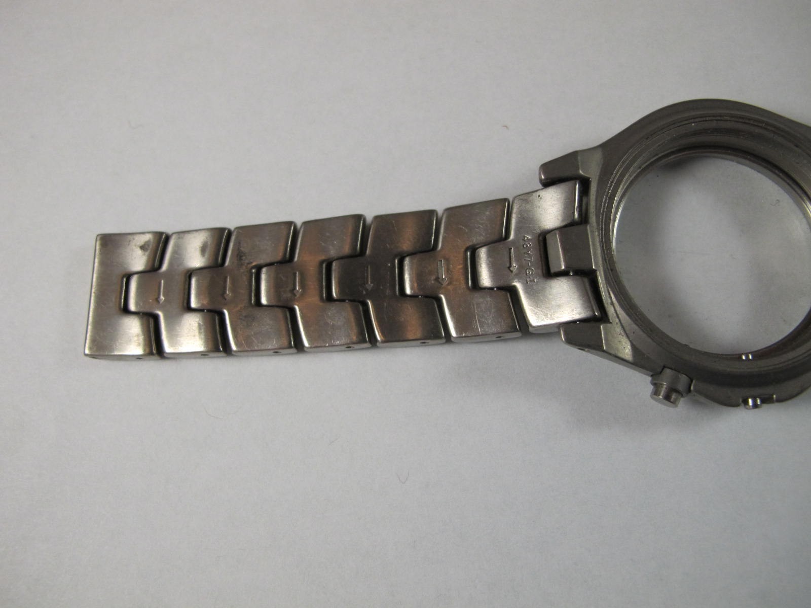 Seiko Kinetic Titanium 5M62-0C90 Watch 18mm Bracelet 48Y7