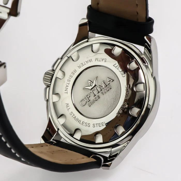 Optima – Swiss Chronograph – OSC377-SL-1 Swiss Quartz Ronda 48.15 mm OSC377 50