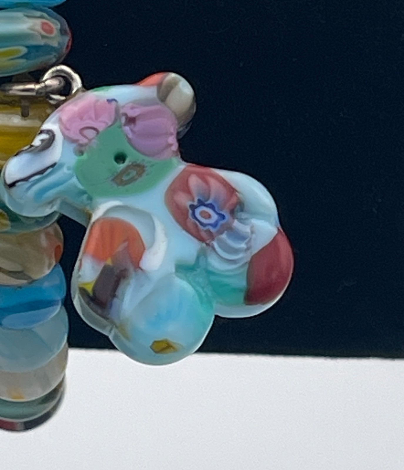 Retired TOUS Carnaval Minifiore Bracelet Murano lampwork & millefiori beads RARE